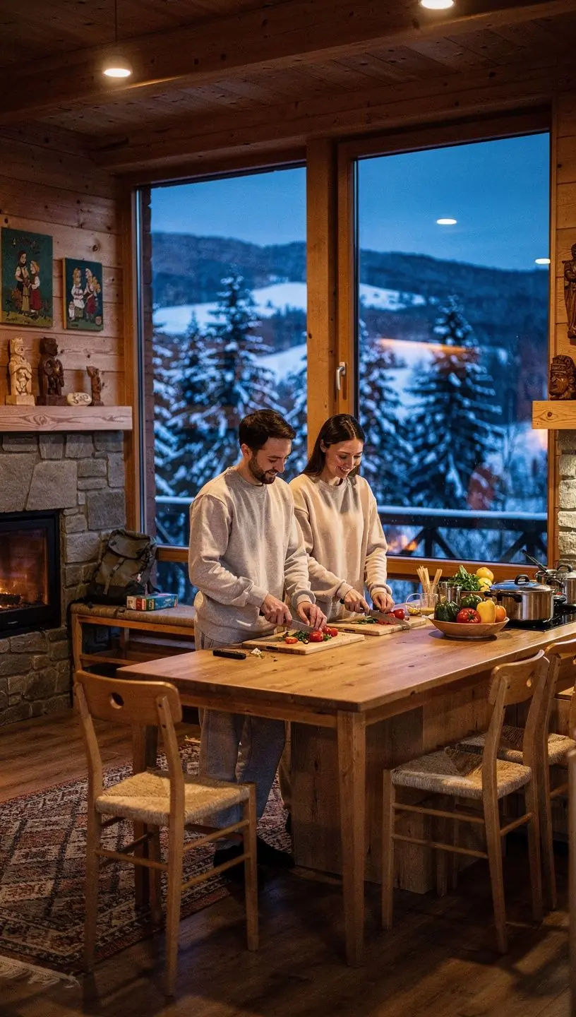 Pohodlné ubytování s výhledem na malebné město v centru České republiky.